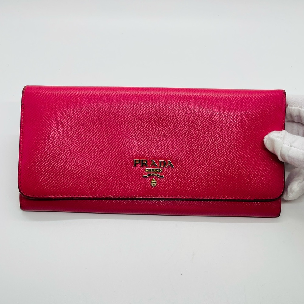 Prada Long Saffiano Leather Wallet